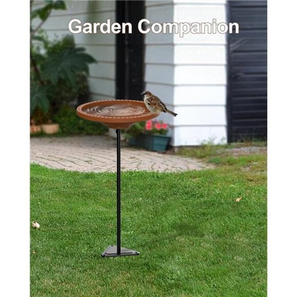 Bird Baths for Outdoors Heavy Duty, 38.5 in Detachable Birdbaths - Picture 7 of 8